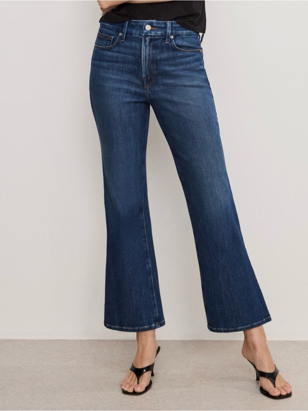 Good American Soft Tech Good Legs Crop Mini Boot Jeans - Size 2/26
